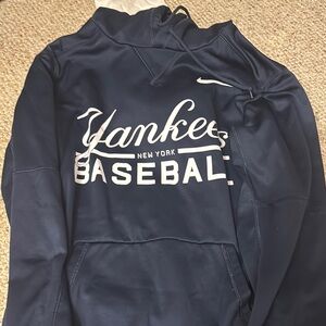 Navy Blue Baseball Hoodie